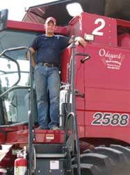 Charlie Lutmer Odegard Harvesting 2008
